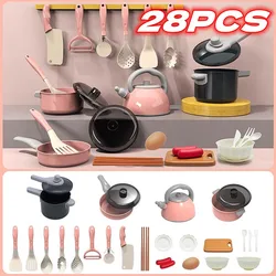 28pcs Kitchen Toys Set Simulated Kitchen Toy For Children's Pretend Play Children's Pretend Play Toy Set For Boys And Gir