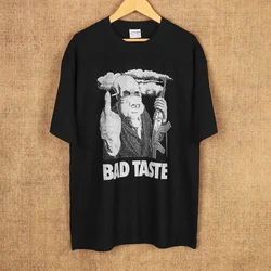 Bad Taste T-Shirt Peter Jackson B Cult Movie Braindead Horror Picture Show Washed Long Short Sleeves Men's Summer Cotton Shirt