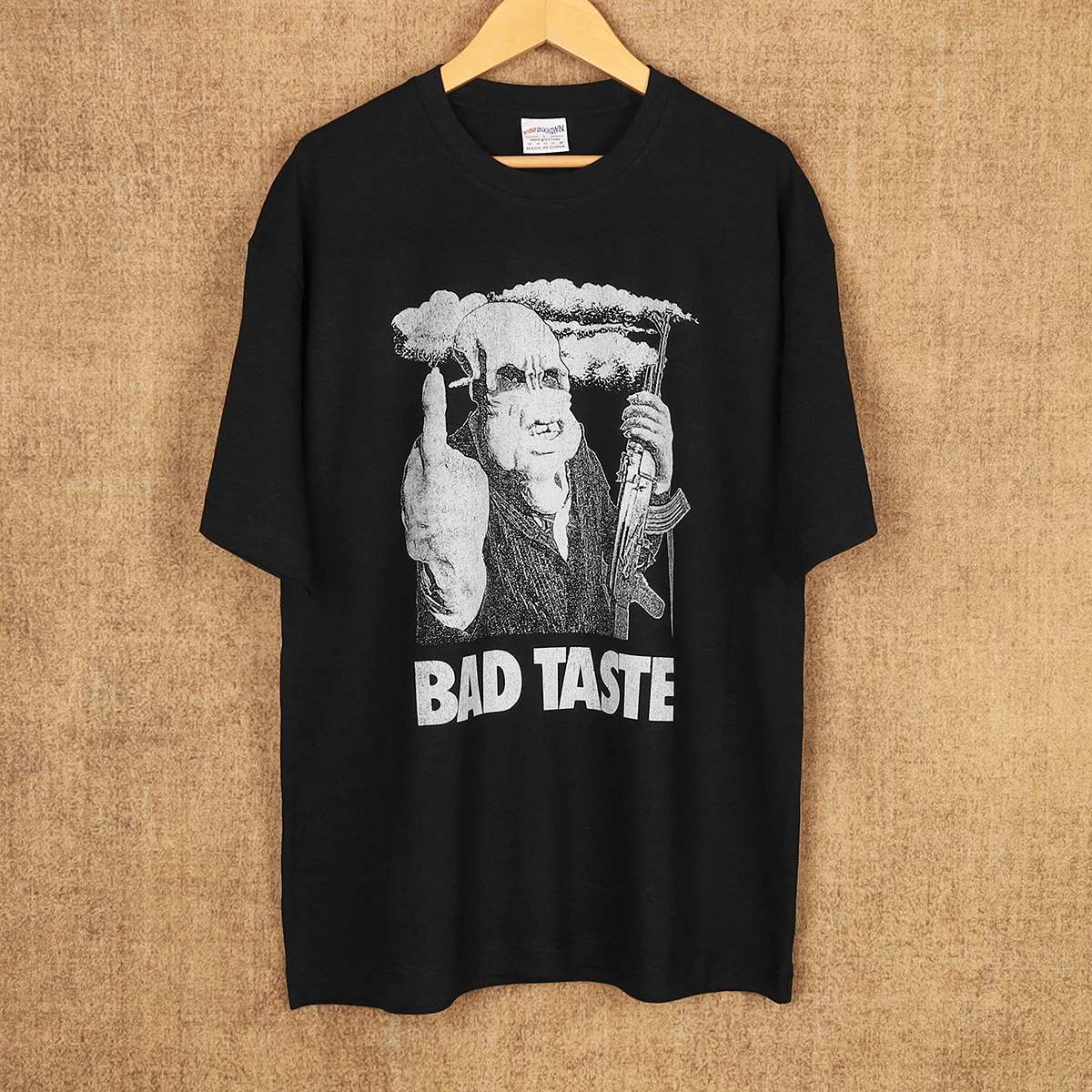 Bad Taste T-Shirt  Peter Jackson B Cult Movie Braindead Horror Picture Show Washed Long Short Sleeves Men's Summer Cotton Shirt