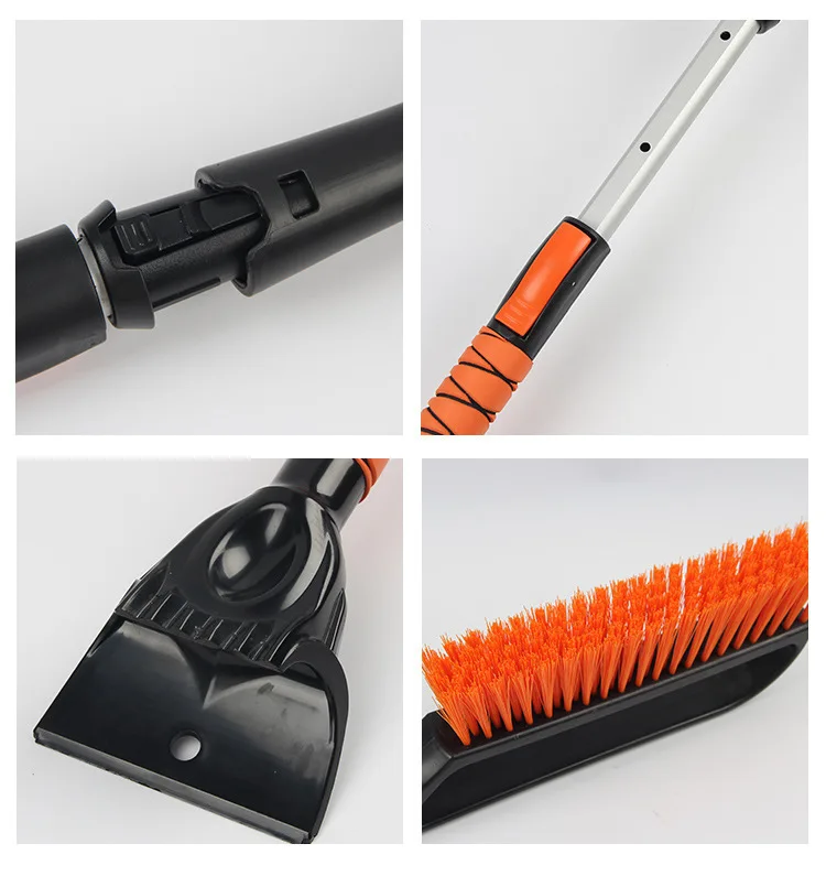 Winter retractable snow shovel, ice shovel gloves multi-functional  plowing tool set,