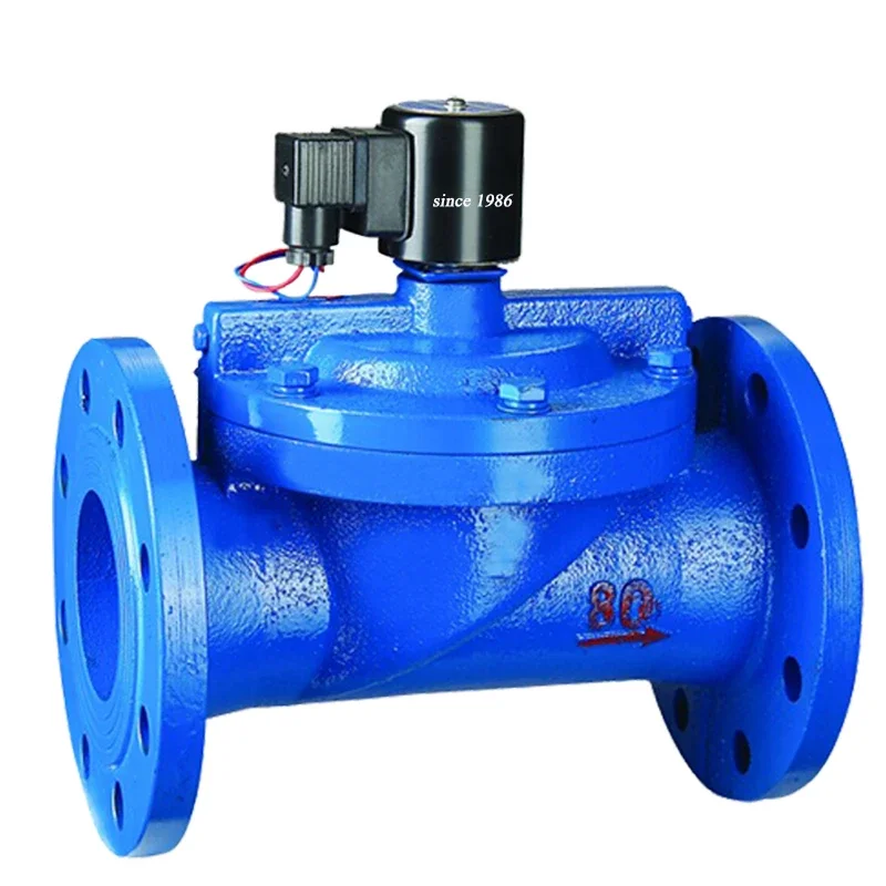 Cast Iron Big Size 2.5 3  4  6 inch Flange Solenoid Valve for Water