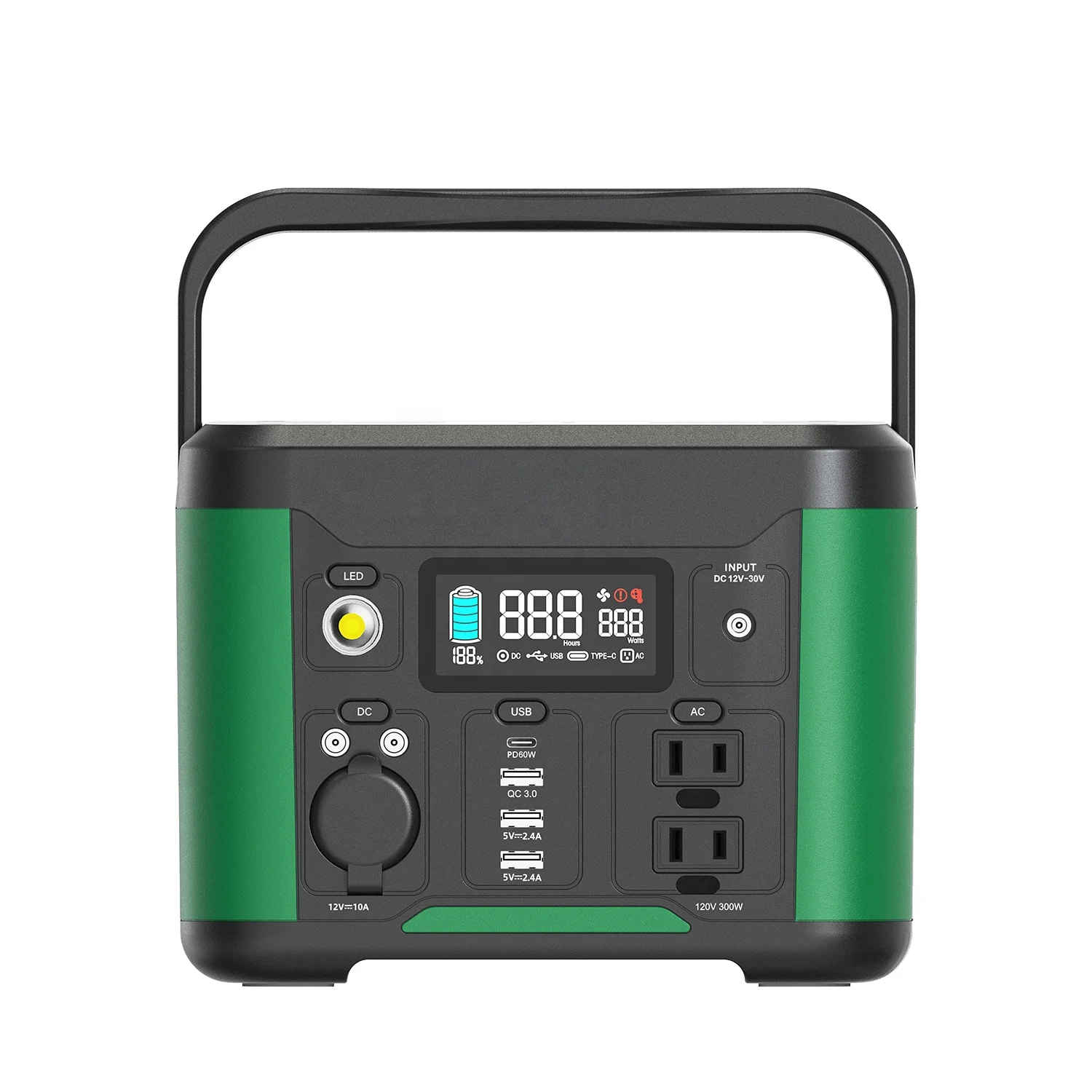 

BYGD 300W Portable Power Station Energy Outdoor Supply 110V power sine wave camping lighting energy storage power Lithium