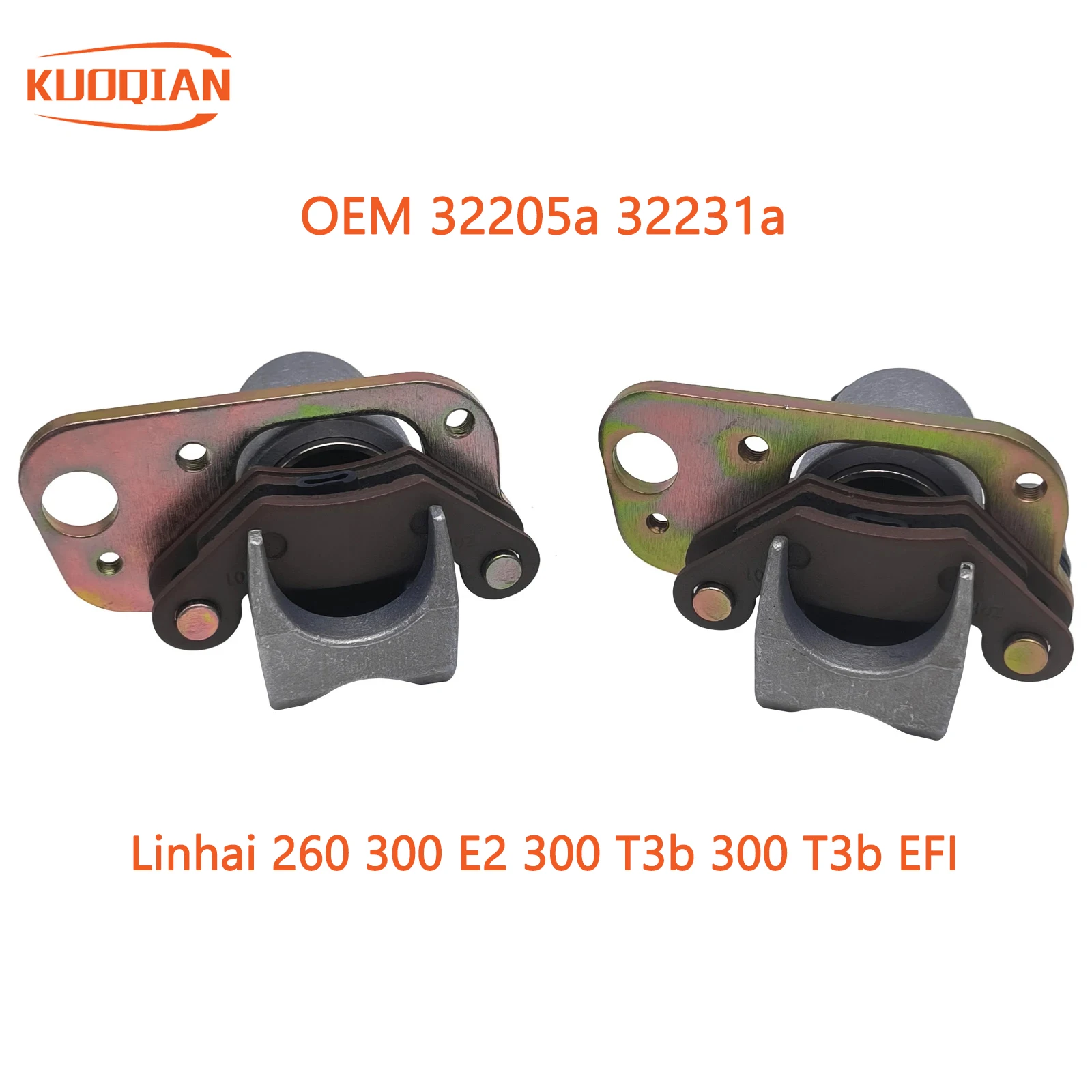 Przedni lewy prawy zacisk hamulca dla Linhai ATV 260 300 400 LH300 CLASSIC DEMON MUDDY GOON rocznica DRAGHONFLY 32205a 32231a