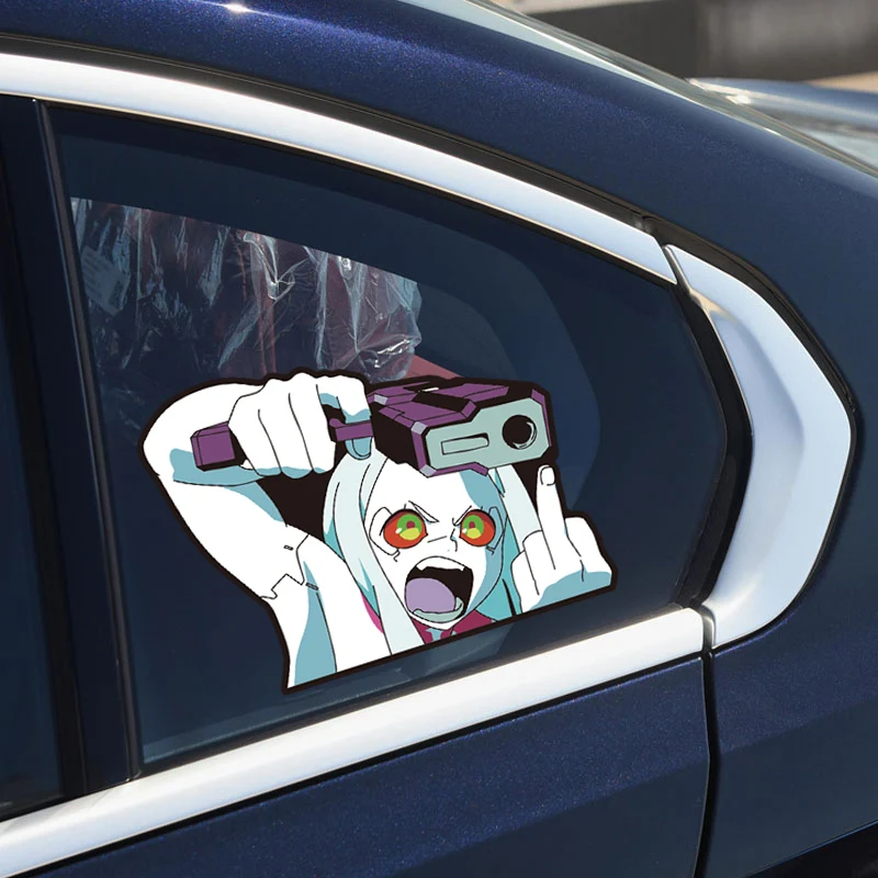 Car stickers personalized fun cartoon side window rear glass creative scratch decoration reflective sticker accessories