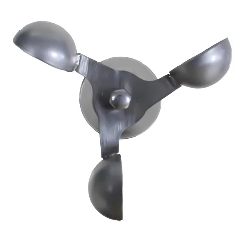High-precision 3-cup stainless steel anemometer for outdoor weather and tower crane monitoring
