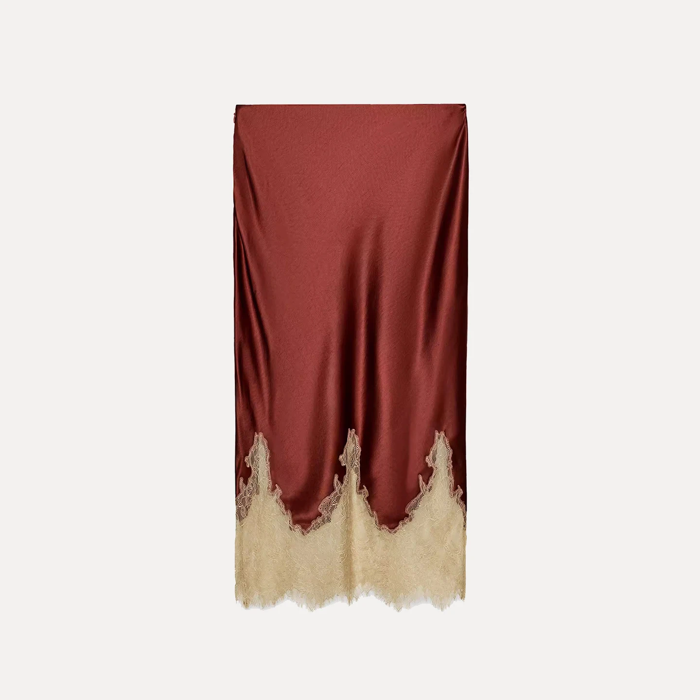 Z 2025 Nuova gonna a vita media in pizzo color Blo Personali Temperamento Gonne Faionable f Body da donna Stand Fit