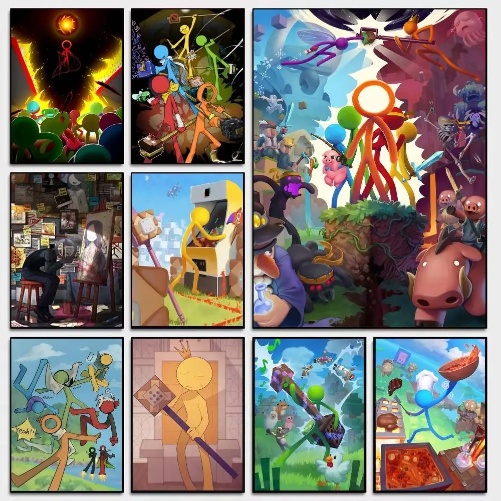 A-Alan Becker Classic Vintage Posters HD Quality Wall Art Retro Posters for Home Room Wall Decor
