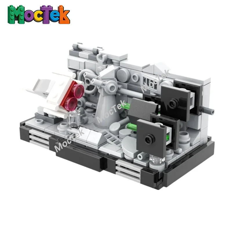 

Micro Space Trench Combat MOC Building Kit, Mini Sci-Fi Battle Scene Model for Adult Hobbyists and Showcase