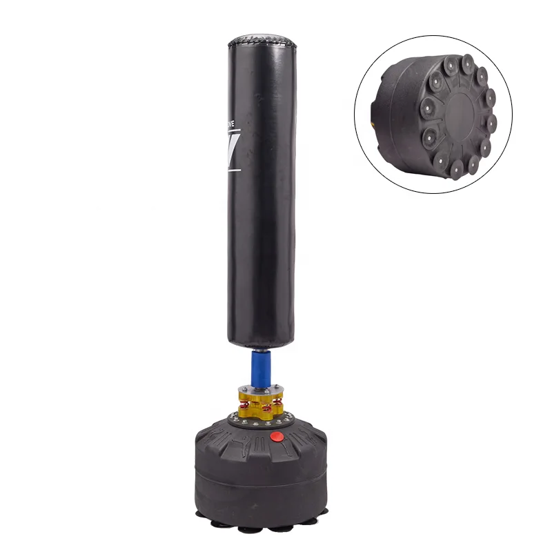 

Отдельно стоящая тяжелая боксерская тренировочная сумка из искусственной кожи с наполнителем песка для взрослых