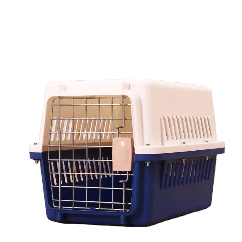 Portable Plastic Large Pet Dog Air Travel Carrier Crate