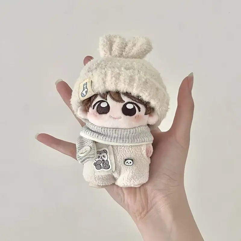 Vêtements en coton pour bébé lapin blanc laitier Labubu Mini V4.0, 10 cm, lait frais, carotte, vêtements pour bébé, costume mignon pour bébé