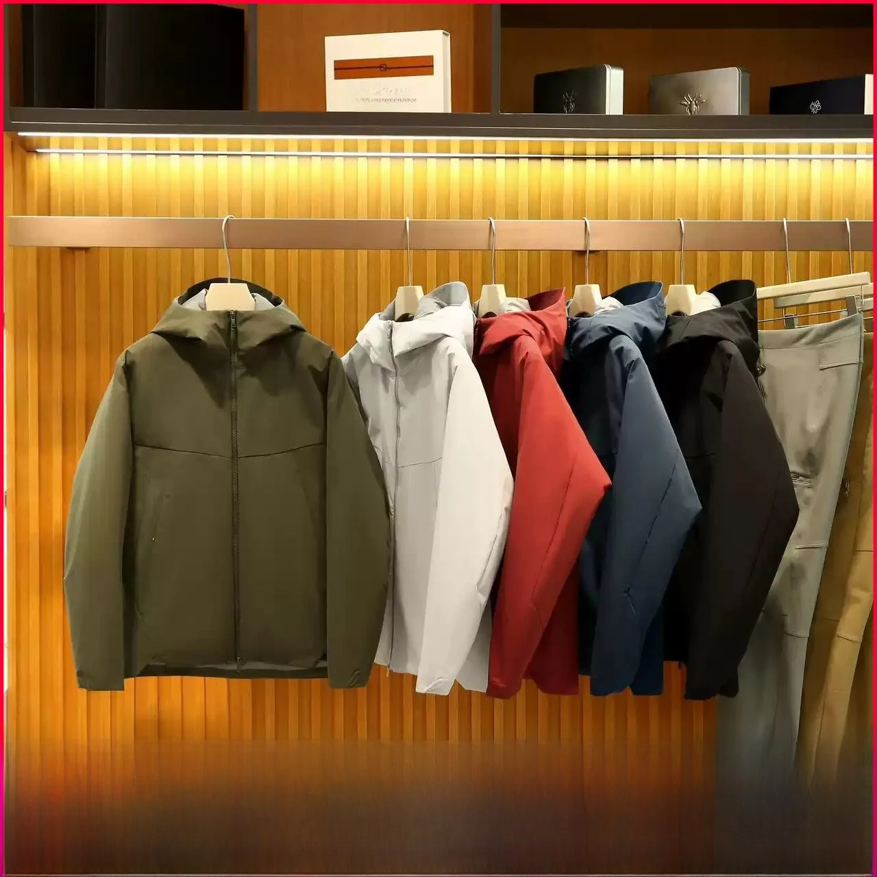 

High-End Busin Series down Jaet Windproof Waterproof Warm Soft ell Zipper Closure Du down Filling Ci Busin Sle