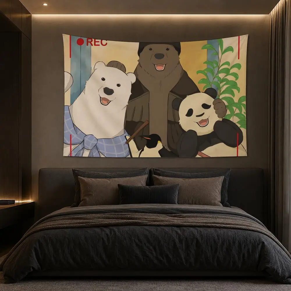 S-Shirokuma C-Cafe Tapestry Bedroom Living Room Bar Party House Home Dorm Interior Wall Decor Background Banner