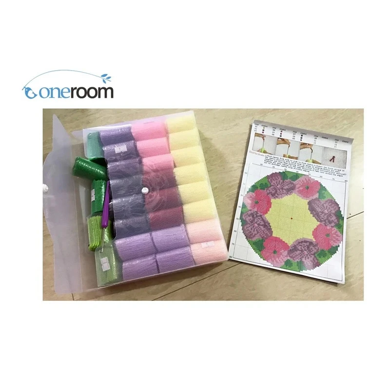 النحل مزلاج هوك عدة البساط قماش الطباعة BZ826 handworna knooppakket diy السجاد التطريز الاكسسوارات اليدوية فراشة