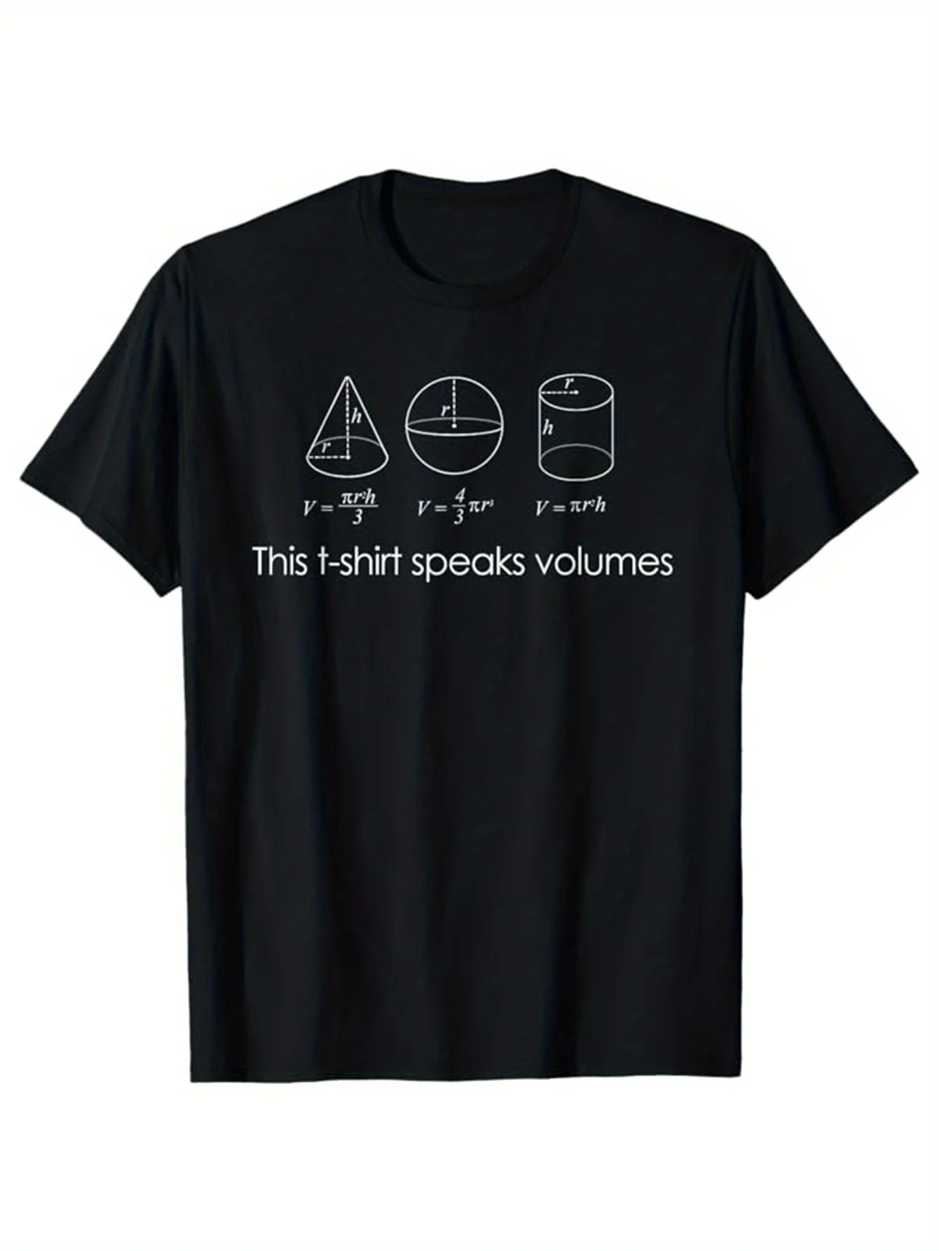 

Math Print Men's Cotton Funny T-shirt, Graphic Tee Men's Outdoor Clothes, Men's Halloween Clothing, Casual Short Sleeve