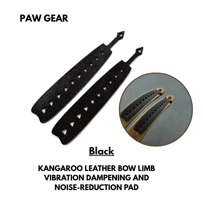 

Kangaroo Leather Bow Limb Vibration Dampening & Noise Reduction Pad – Premium Silent Shot for Hunting & Archery Bows