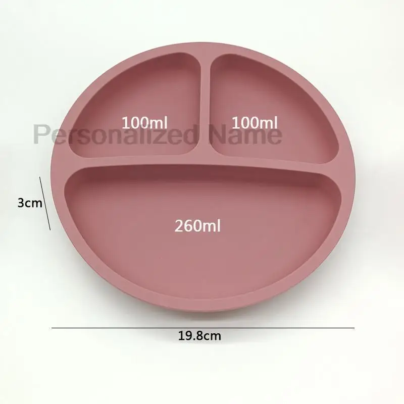 Personalized Name Baby Silicone Dining Plate Sucker Bowl Children Sucker Bowl Plate Tray Feeding Disher For Kids Free Shipping