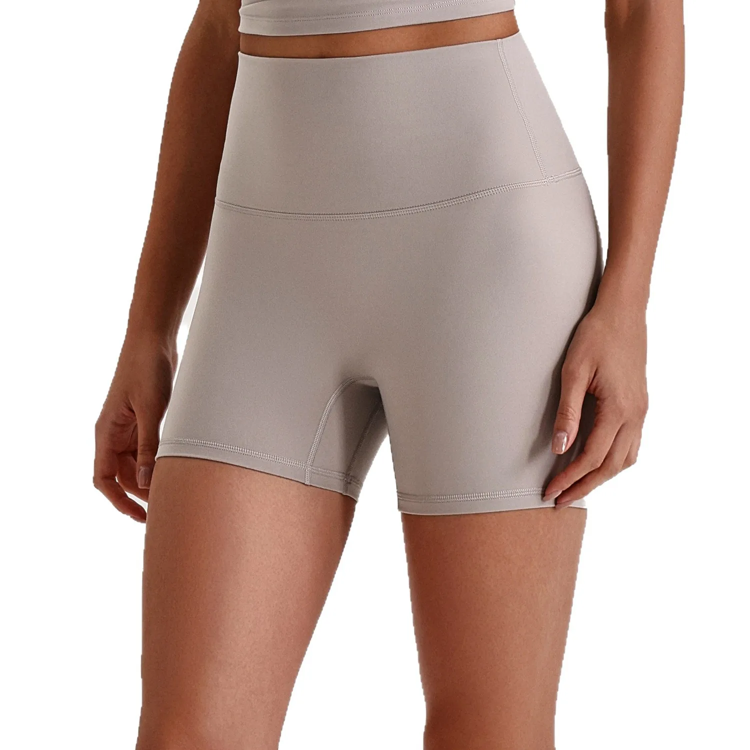 

Женские быстросохнущие спортивные шорты Jenny&dave Naked Three Part Yoga Pants с высокой талией и эффектом подтяжки бедер, фитнес-шорты.