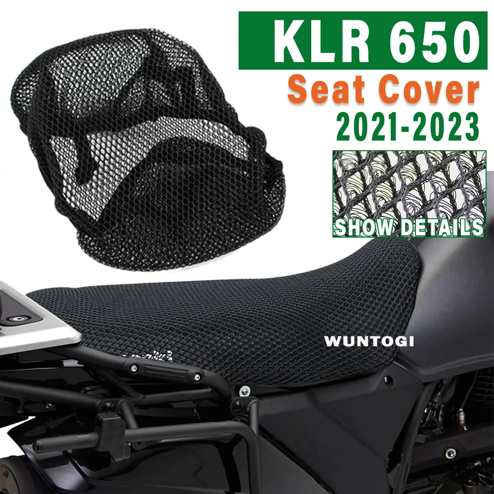 KLR650 Accessories For Kawasaki Motorcycle Seat Cover KLR 650 klr650 2021 2022 2023 New Mesh Cushion Breathable Heat Insulation