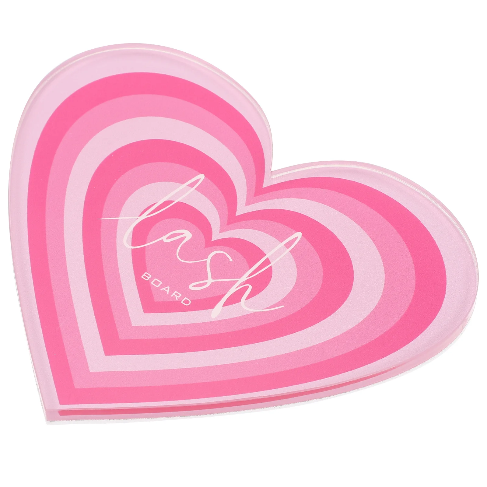 Fake Lashes Heart-Shaped Eyelash Plate Acrylic Platform Display Stand Holder Extension Board Tool Tile Tray