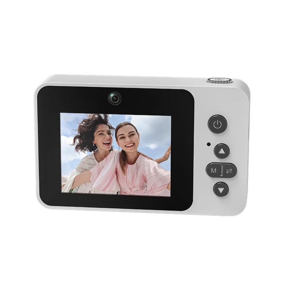 

2.4IN Screen Retro CCD Digital Camera Full/Semi Mirror Design MP3 Music Playback Vlog Camera Portable HD Video 8X Zoom Camera