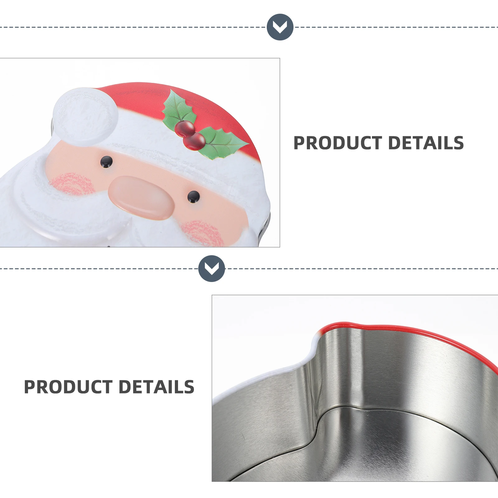 

Candy Gift Boxes Storage Christmas Decor Candy Boxes Cookie Biscuit Packing Tinplate Mini Cases Suitable Gifts Fruits