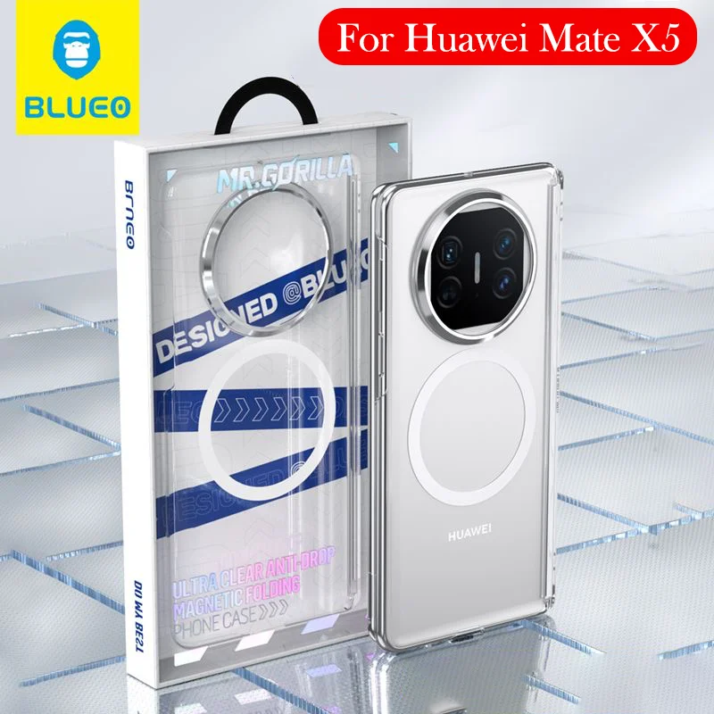 

Оригинальный магнитный чехол для HUAWEI MATE X5 X3, задняя крышка с беспроводной зарядкой для Huawei Mate X5