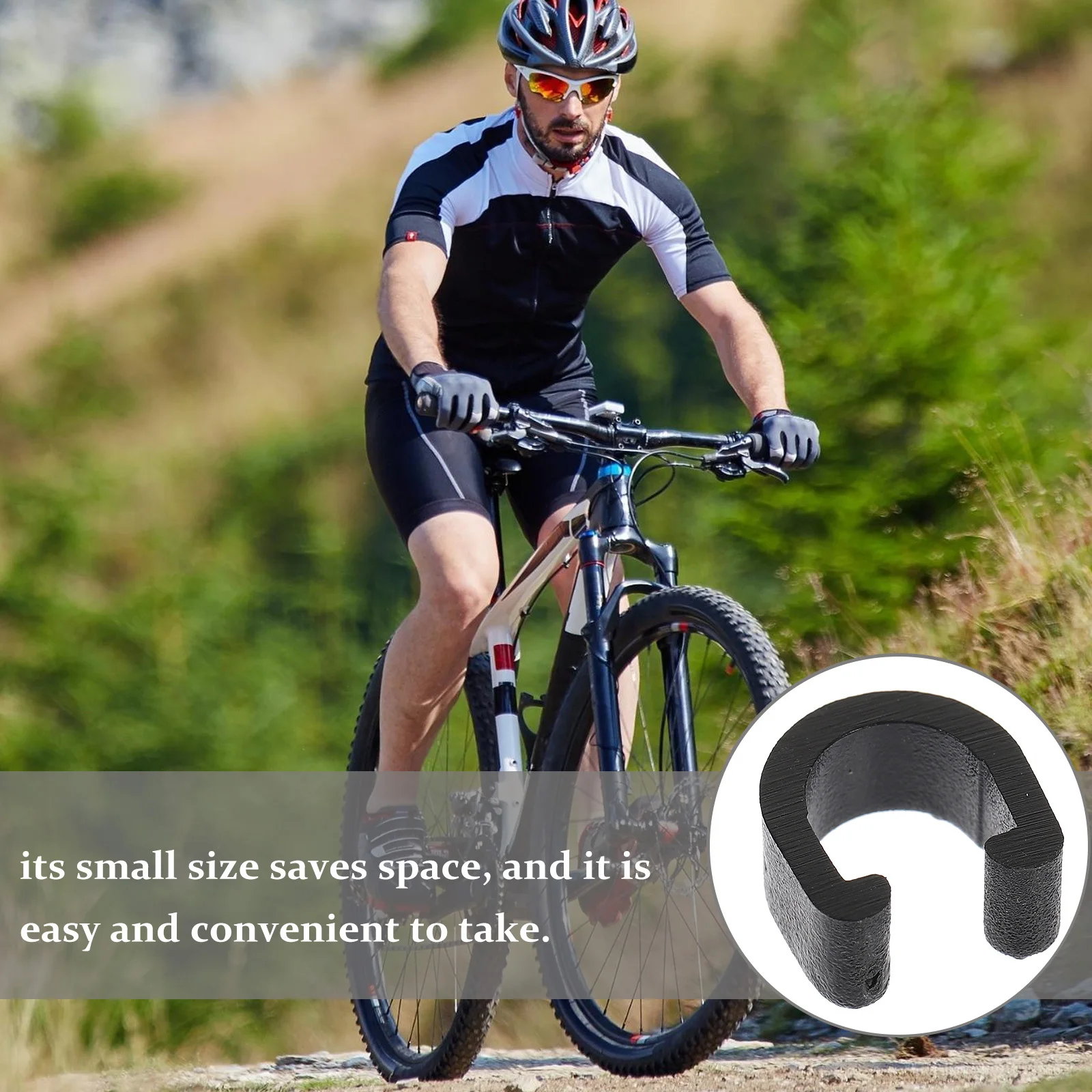 

50pcs Bicycle Clip Alloy Shifter Housing Guide Bike Housing Clip Brake Line Clamp For Road Mountain Bike Tube Fastener