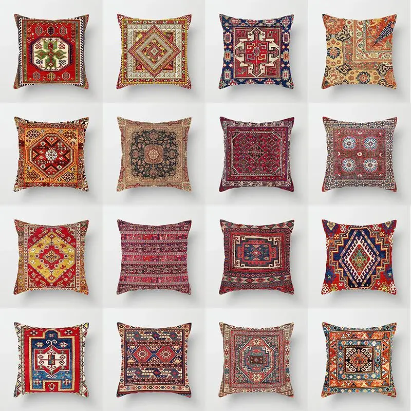 

Bohemian Mandala Pillow Case Indian Boho Pillowcases for Pillows Double Bed Cushions Cover Luxury Decor Sofa Garden Chair 45x45