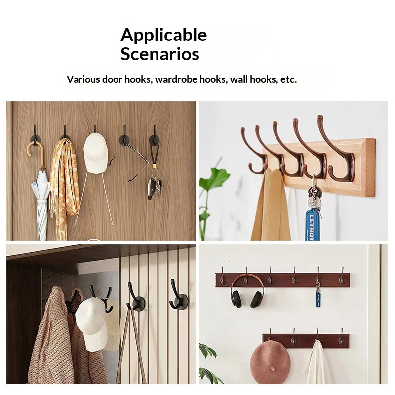 Zinc Alloy Antique Black Single Clothes Hook for Cabinets, Bedroom Doors, Coat Hooks, Door Back Hooks, Wall Hat Hooks