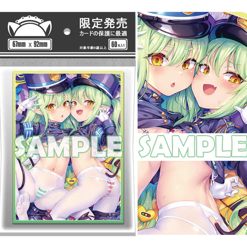 

60 шт./компл., синий архив Tachibana Hikari Tachibana Kio, рукав для флэш-карты, аниме, игровая коллекция, защитный чехол для карты, подарок 67*92 мм