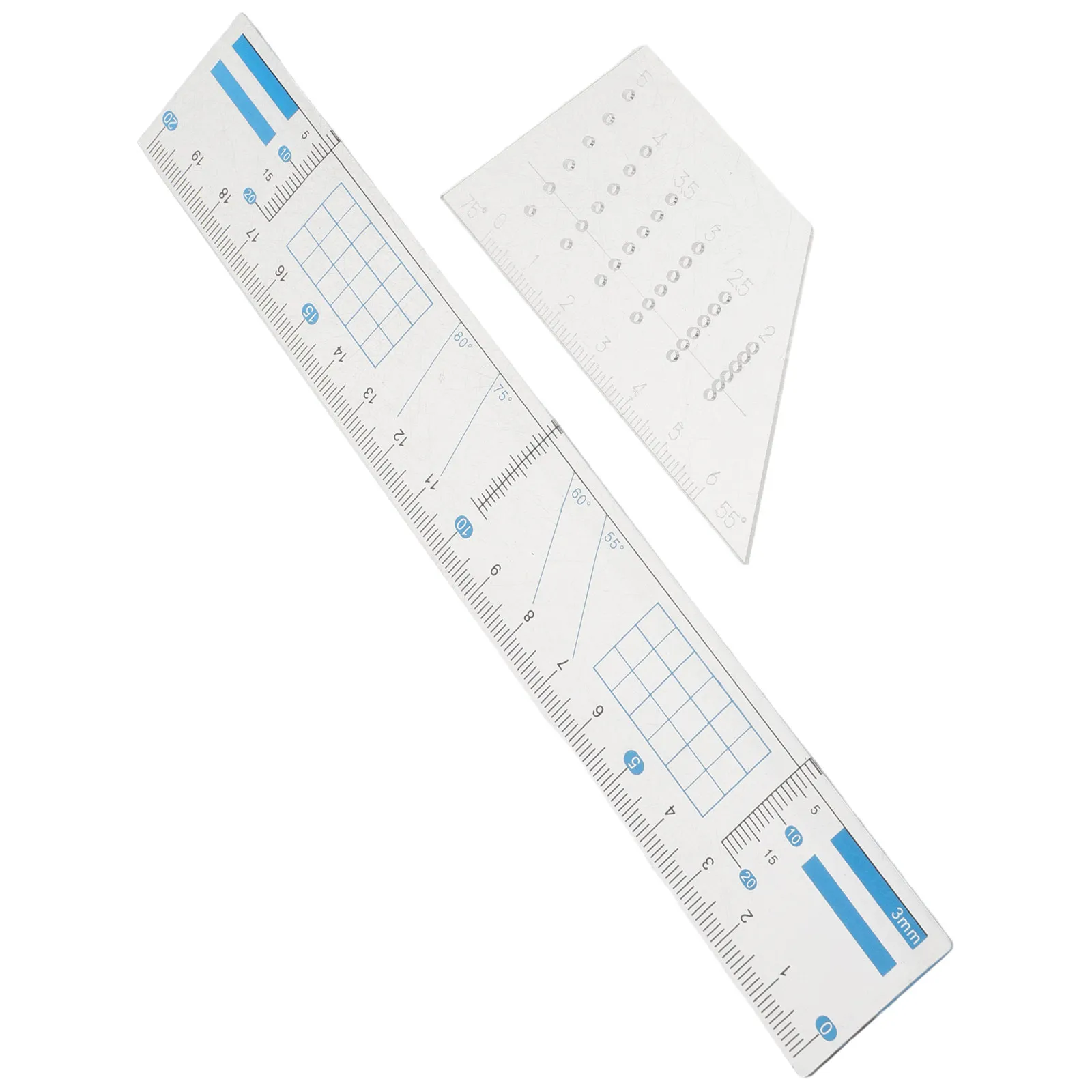 Ruler Tool Drawing Measuring Halloween Christmas Drawing Ruler Set Drawing Line Ruler Calligraphy Ruler Drafting Ruler 1SET