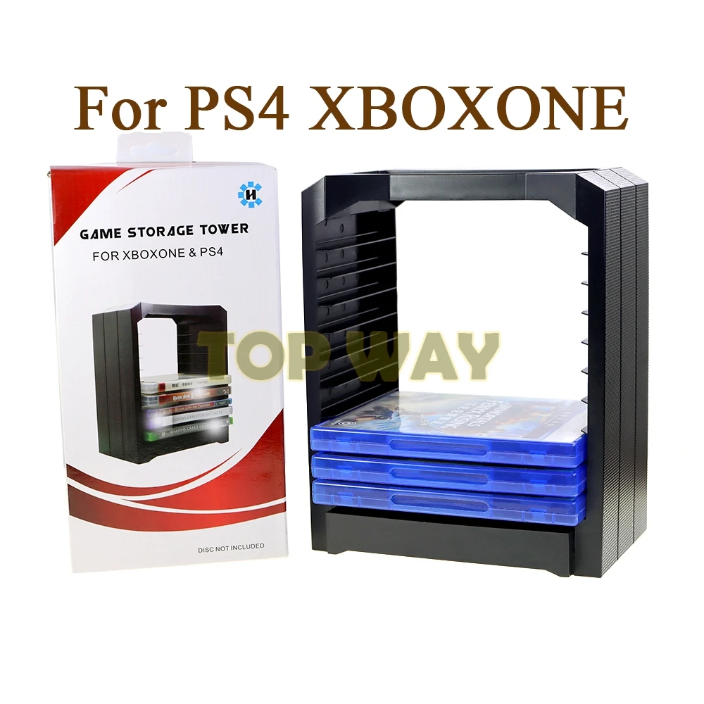 1PC Good Quality Multi-Functional Game Disk Storage Tower Stand Kits For PS4 Xbox One XBOXONE