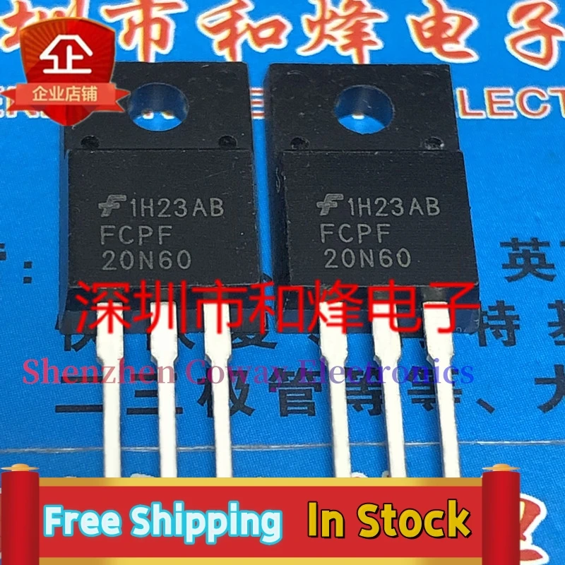 10PCS-30PCS  FCPF20N60  TO-220F 600V 20A     In Stock Fast Shipping