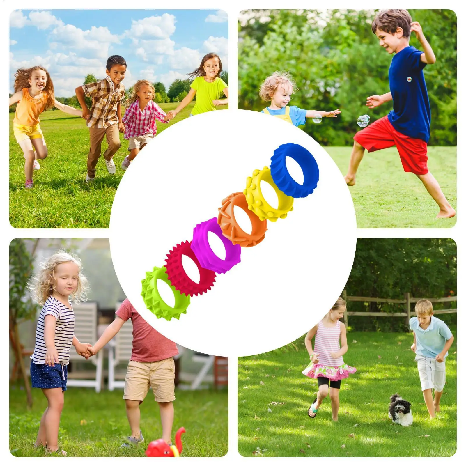 حلقات حسية أداة تهدئة العاطفة للأطفال من السيليكون تململ لعبة حسية للفصول الدراسية المنزلية التنقل النوم نزهة الكبار التلاميذ #3