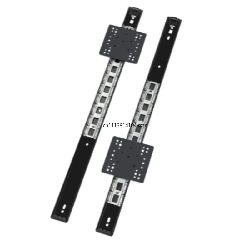Top-Mounted Silent Telescopic Plug-In Hardware, Flip Up Hidden Pocket Sliding Track for Cabinet & Air Conditioning Cabinet