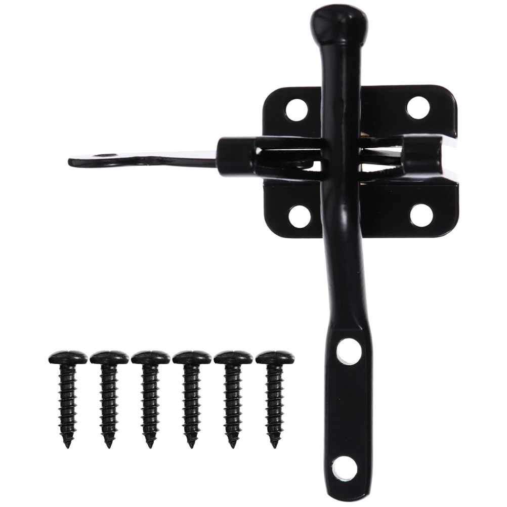 

Gate Latch Heavy Duty Thick Steel Gate Latch Pull Automatic Safety Lock for Outdoor Wooden Metal Gates