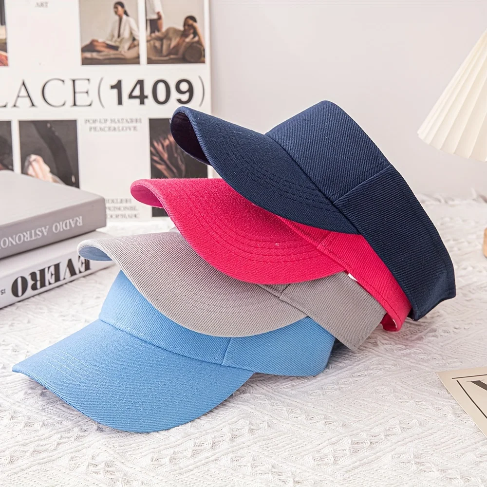 [Visor Esportivo Ajustável e Respirável] Boné Esportivo com Visor - Boné de Beisebol Respirável e Ajustável para Atividades ao Ar Livre