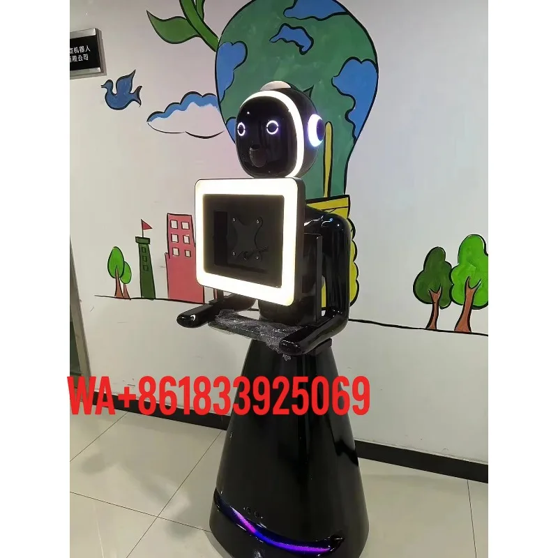 Robô Portátil para Cabine de Fotos com Rotação Automática Sem Fio e Rastreamento Inteligente para Festas, Eventos e Marketing