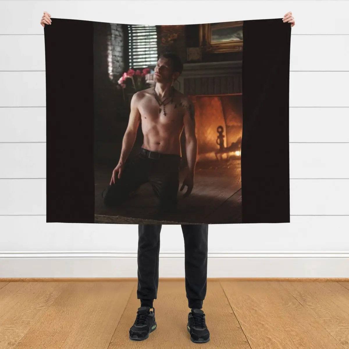 

klaus mikaelson Throw Blanket Luxury Brand Picnic Soft Plaid Blankets