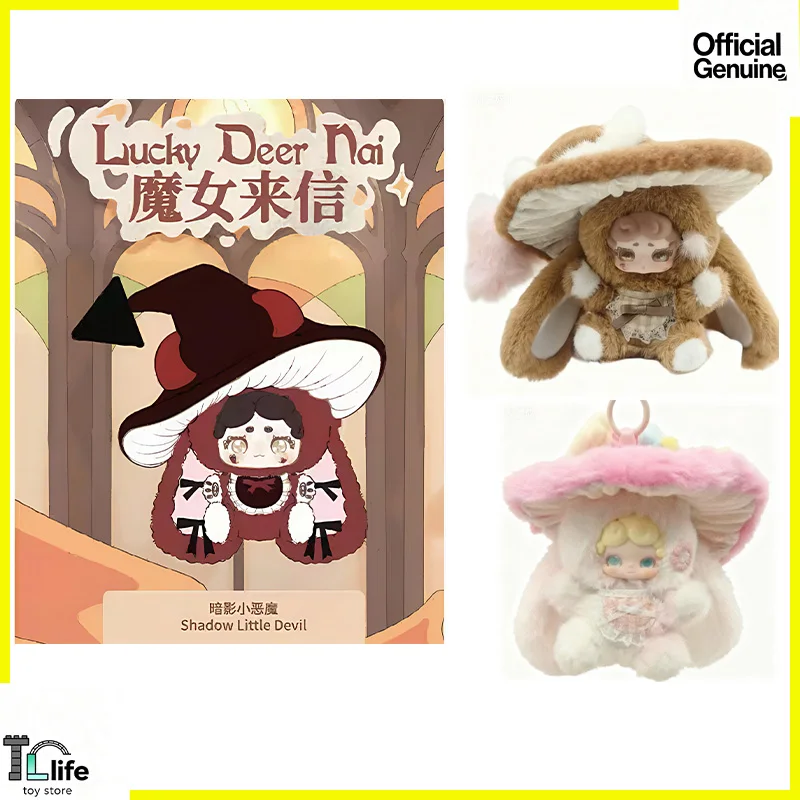 

Новый Lucky Deer Nai The Witch'S Letter Series V5 Mushroom Cap Blind Box Mystery Box Милая игрушка-подвеска Аниме Фигурка Подарок на Хэллоуин