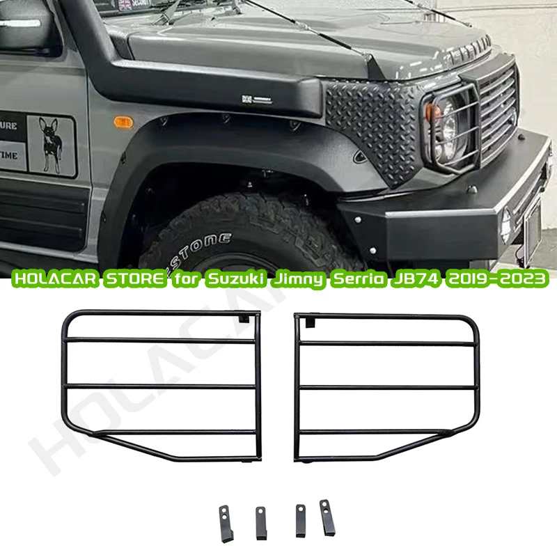 

Фара головного света из стали для Suzuki Jimny JB64 JB74 2019 2022 2021 2023 LITTLE D, отделка фары JB74, автомобильные аксессуары