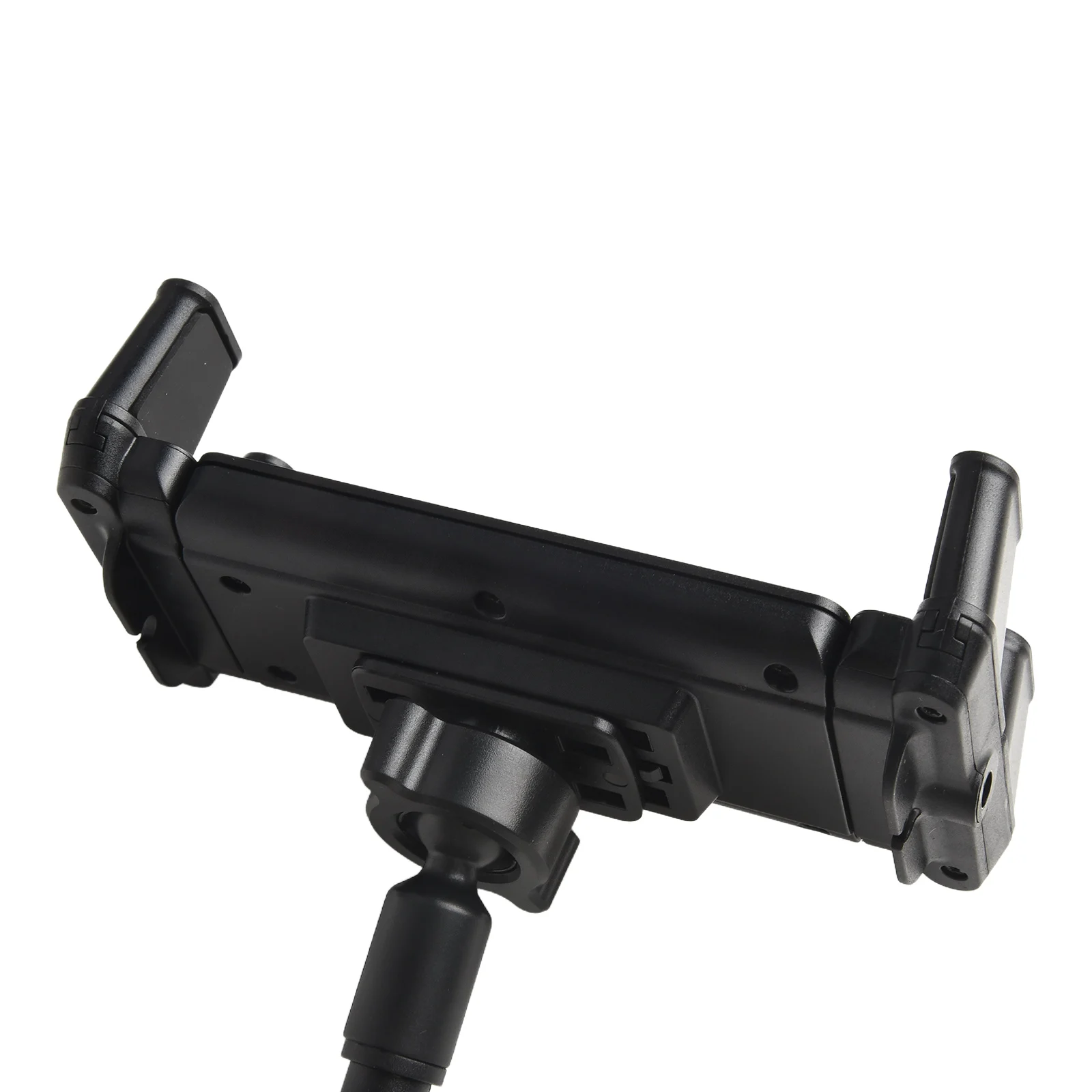 Tilt And Rotate Capable Vehicle Mounted Tablet Holder Supporting Sizes From Four Point Seven To Nine Point Six Inchs