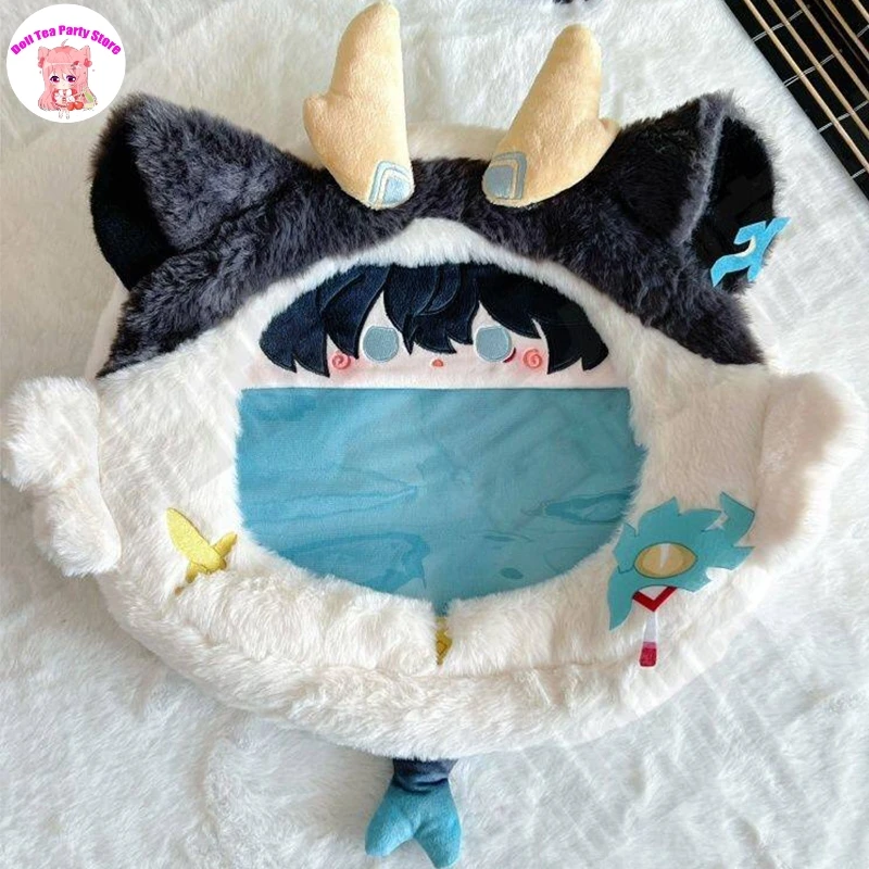 Game Honkai：Star Rail Dan Heng Imbibitor Lunae Cartoon Big Mouth Itabag Plush Cosplay Student Backpack Crossbody Bag Gif
