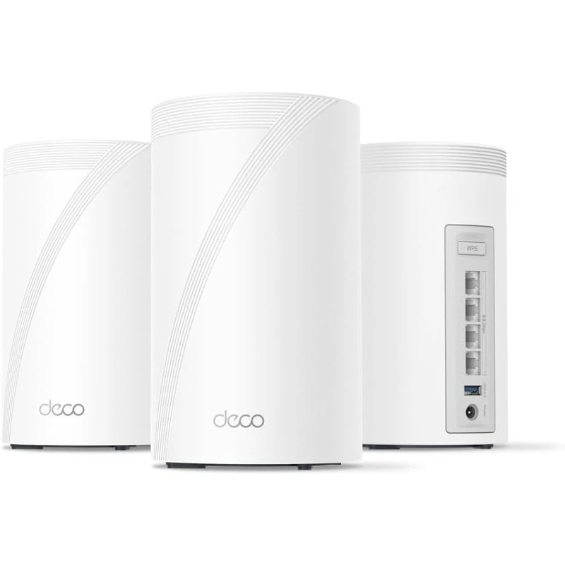 Tri-Band WiFi 7 BE10000 Whole Home Mesh System   VPN, AI-Roaming, MU-MIMO, HomeShield (3-Pack)