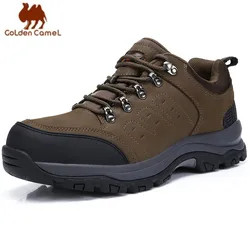 GOLDEN CAMEL Outdoor Waterproof Hiking Shoes Leather Trekking Shoes for Men 2023 New Sports Training Climbing Male Sneakers