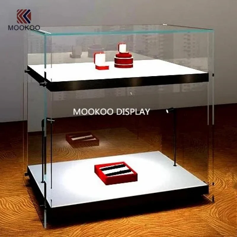 custom.Fully Assembled Elegant LED Lighting Jewelry Display Cabinet Multi-Functional Furniture Showrooms
