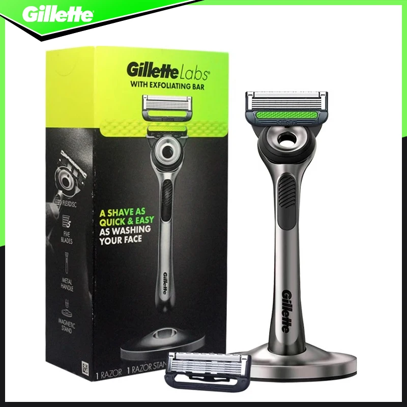 Gillette Labs-maquinilla de afeitar serie Aurora para hombre, afeitadora de barba facial, depilación de seguridad, máquina de afeitar Manual Original