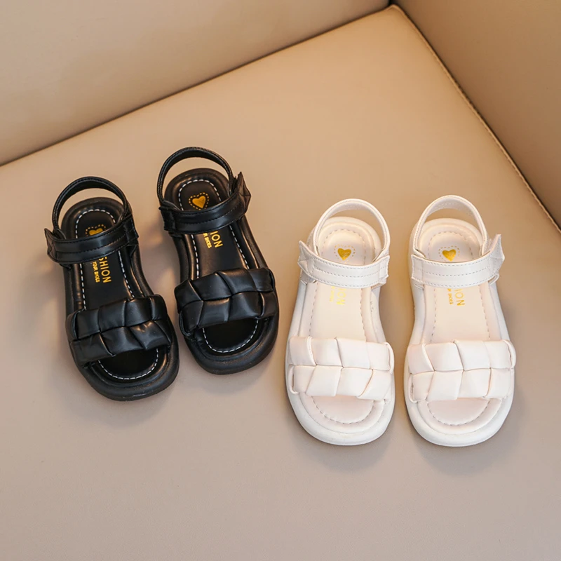

Hot Selling New Lightweight and Elegant Children's Flat Sandals Summer Fashion Princess Comfortable Thick Bottom Casual Sandals