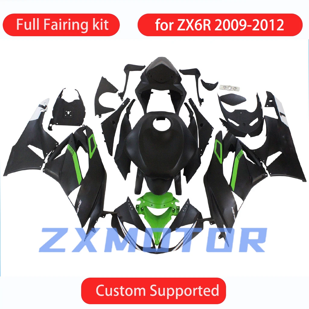 ABS Fairing Set ZX6R 2009 2010 2011 2012 Motorcycle Fairings Bodywork Kit Panel for KAWASAKI 636 ZX 6R 09 10 11 12